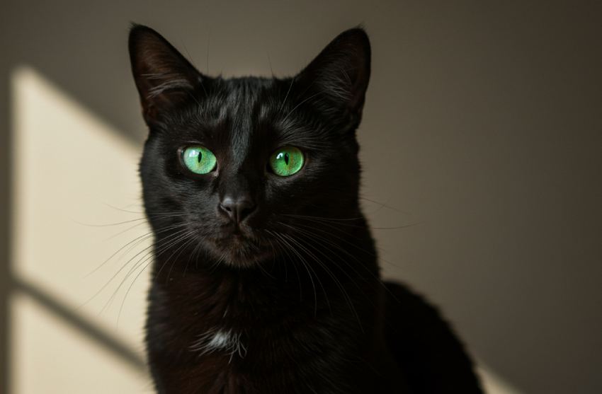 Beautiful black cat